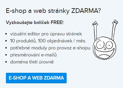 webové stránky zdarma, e-shop zdarma