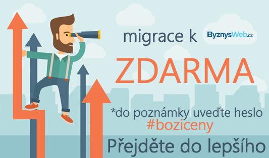 přemigrujte svůj e-shop k ByznysWebu zdarma