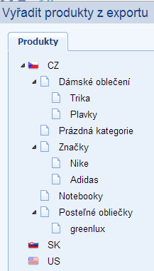 vyřazení produktů z XML feedu pro zboží.cz